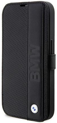 Bmw Etui Bmbkp14X22Rdpk Iphone 14 Pro Max 6,7" Czarny/Black Bookcase Leather Textured&Stripe