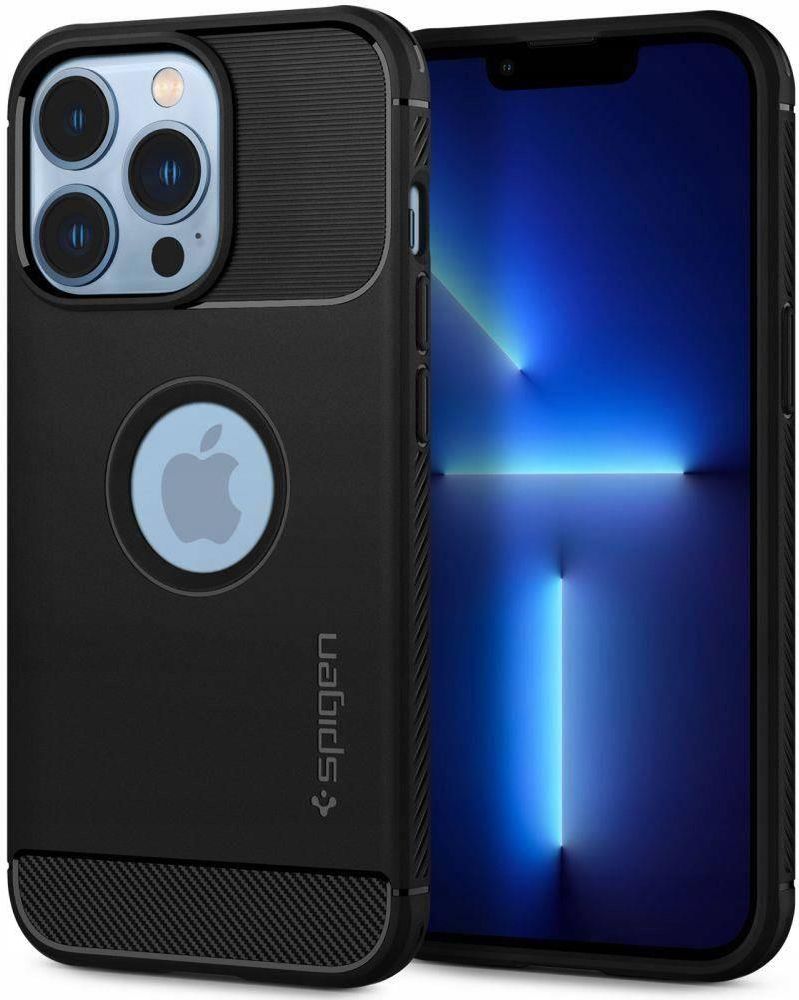 Spigen Rugged Armor Iphone 13 Pro Matte Black Etui na telefon, ceny i opinie Ceneo.pl