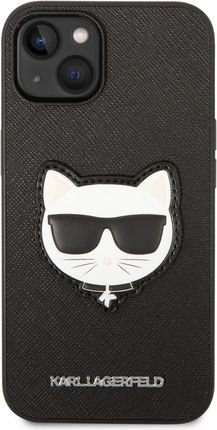 Karl Lagerfeld Klhcp14Msapchk Iphone 14 Plus 6,7" Hardcase Czarny/Black Saffiano Choupette Head Patch