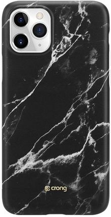 Crong Marble Case - Etui Iphone 11 Pro (Czarny)