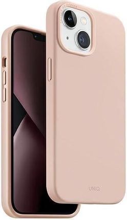 Uniq Etui Lino Hue Iphone 14 Plus 6,7" Magclick Charging Różowy/Blush Pink