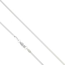Otien Łańcuszek srebrny splot żmijka cienka delikatny 45 cm stal chirurgiczna