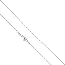 Otien Łańcuszek srebrny splot linka cienka 45 cm stal chirurgiczna