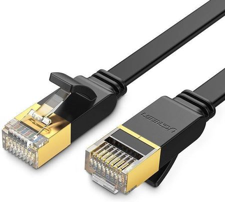 Ugreen Płaski Kabel Sieciowy Nw106 Ethernet Rj45, Cat.7, Stp, 10M (Czarny)