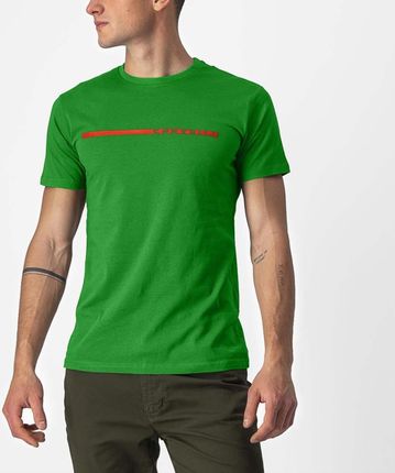 Castelli Kolarska Koszulka Z Krótkim Rękawem Ventaglio Tee Zielony