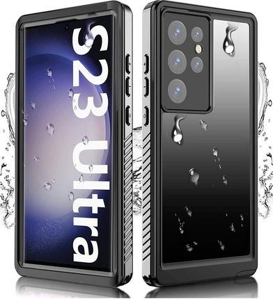 D-Pro 360° Waterproof Case Ip68 Etui Wodoodporne Wodoszczelne Do Samsung Galaxy S23 Ultra (Black)