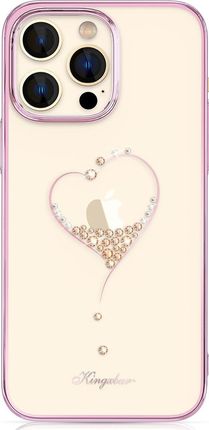 Kingxbar Wish Series Etui Iphone 14 Ozdobione Kryształami Różowe