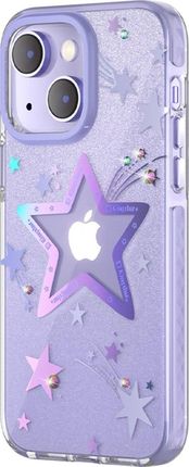 Kingxbar Heart Star Series Etui Iphone 14 Plus W Gwiazdki Purple