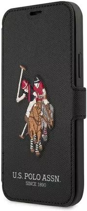 U.S. Polo Assn. Us Usflbkp12Lpugflbk Iphone 12 Pro Max 6,7" Czarny/Black Book Embroidery Collection