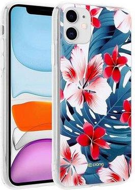 Crong Etui Flower Case Do Apple Iphone 11 Niebieski Kwiaty