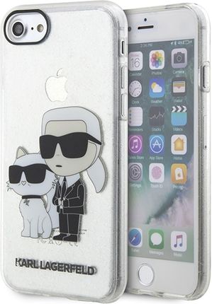 Karl Lagerfeld Klhci8Hnkctgt Iphone 7/8/ Se 2020 / 2022 Transparent Hardcase Gliter Karl&Choupette