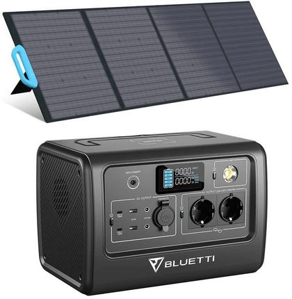 BLUETTI EB70 (1000W/716Wh) + BLUETTI PV200 200W Panel fotowoltaiczny - Zestaw solarny