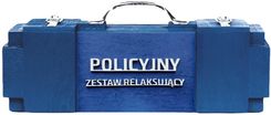 Skrzynka prezent dla policjanta Policyjny Zestaw Relaksujący podziekowanie dla komendanta posterunkowego