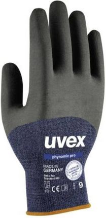 Rękawice Robocze Uvex Phynomic Pro 6006210 Rozmiar Rękawic 10 Niebieski Czarny