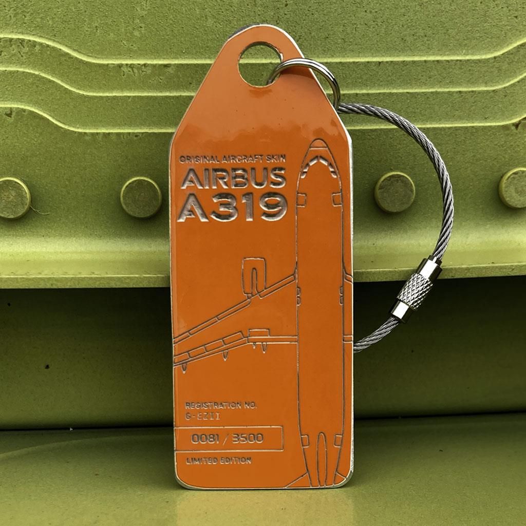 エアバス Aviationtag A319-100 Easyjet Airbus A319 G-Ezii Aviationtag (Pomarańczowy