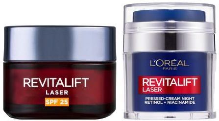 L’Oreal Paris Revitalift Laser Pressed-Cream Night krem na noc 50 ml + krem do twarzy na dzień 50 ml