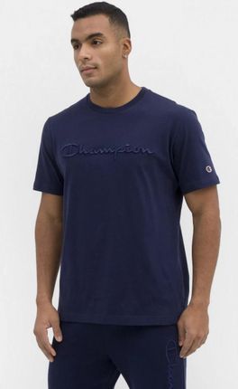 Męski t-shirt z nadrukiem CHAMPION ROCHESTER Crewneck T-shirt - granatowy