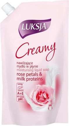 Luksja Mydło w płynie Creamy Rose petals&Milk Proteins Zapas 400ml