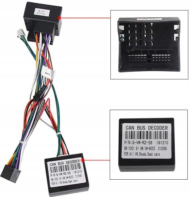 Vortex Adapter Can Bus Do Komputera Kierownicy Vw Passat 486