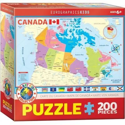 Eurographics 200El. Eg-Map Of Canada For Kids 6200-0797
