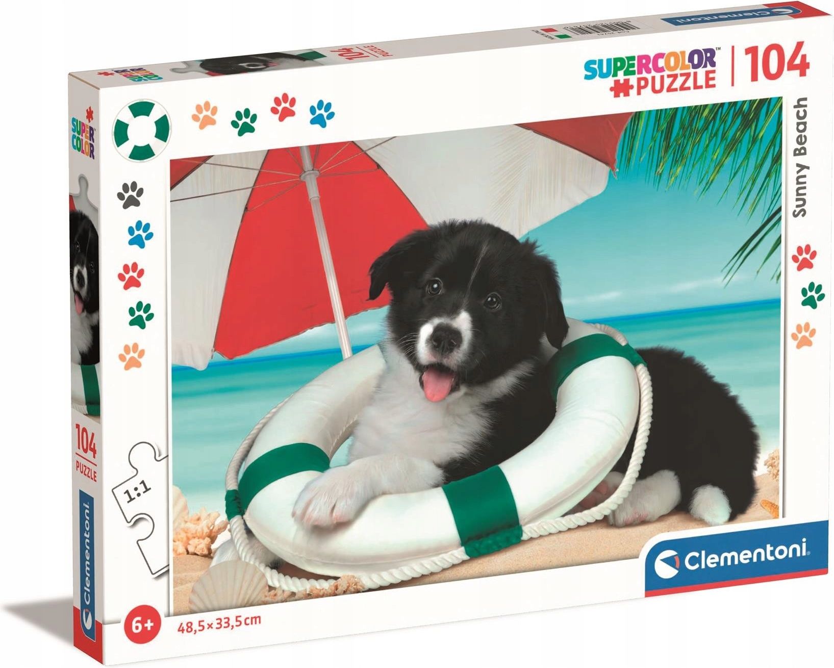 Clementoni Puzzle 'Sunny Beach' – 104 Teile Für Kinder Ab 6 Jahren, Bunt & Leuchtend