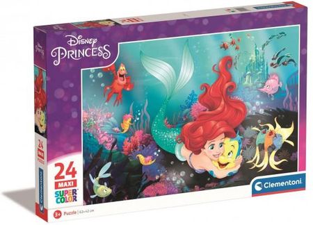Clementoni 24El. Maxi Super Kolor Disney Princess Little Mermaid 24243