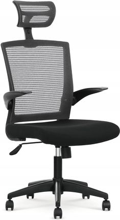 Krzesło Biurowe Obrotowe Valor Czarno-Szare Halmar