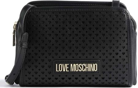Love Moschino Heart Pattern Torba przez ramię czarny