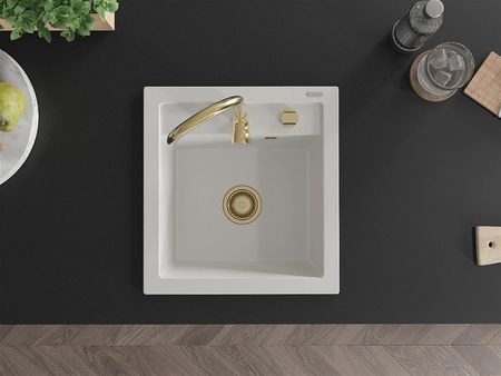 Mexen Vito 520x490mm Biały Syfon Złoty 6503521000-20-G - zdjęcie 2