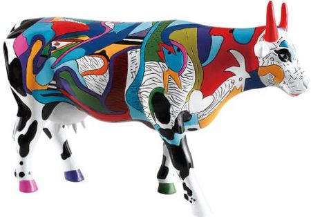 Cowparade Holandia Figurka Krówka Ziv'S Udderly Cool Cow Duża/Poliresing