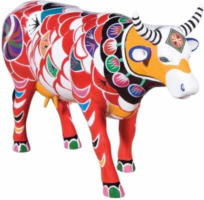 Cowparade Holandia Figurka Krówka Shanghai Cow Duża/Poliresing