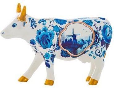 Cowparade Holandia Figurka Krówka Cow Bone China Średnia/Ceramika