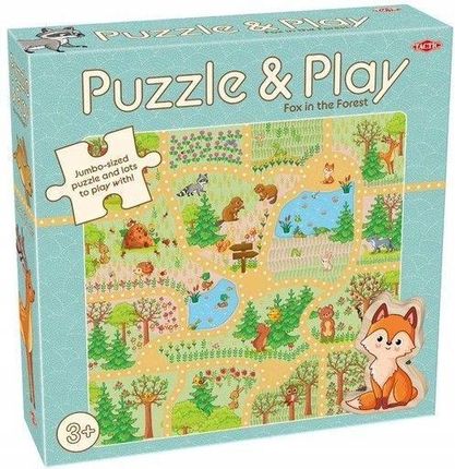 Tactic Puzzle z grą: Lis w lesie 9 elementów (wersja angielska)