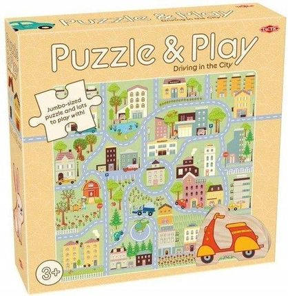 Tactic Puzzle z grą: Miejska przygoda 9 elementów (wersja angielska)