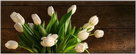 Artb2B Obraz Białe Tulipany 100X40 Kwiaty 1364A_1I Płótno