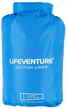 Lifeventure Wkładka Do Śpiwora Cotton Sleeping Bag Liner Niebieski 25927698