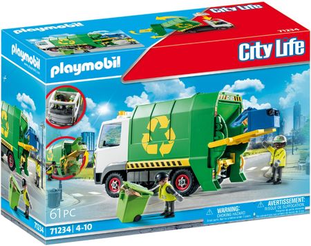Playmobil 71234 City Life Samochód Recykling Śmieciarka
