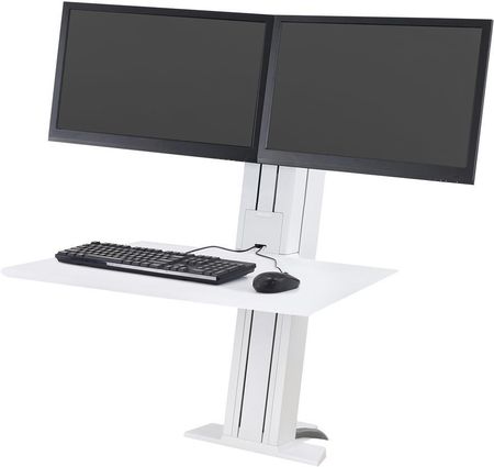 Ergotron WorkFit-SR Dual Monitor Sit-Stand Workstation biały (33-407-062)