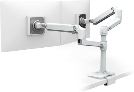 Ergotron LX Dual Stacking Arm with Under Mount C-Clamp (45-502-216)