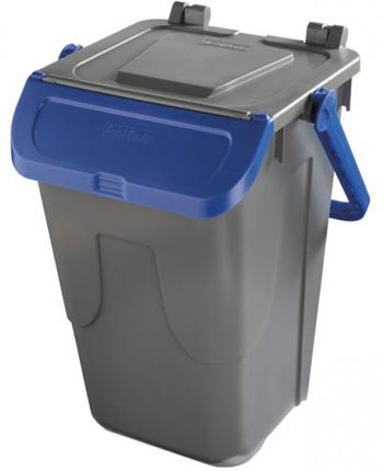 Plastikowy Kosz Do Segregacji Odpadów Ecology Ii Szaro-Niebieski
