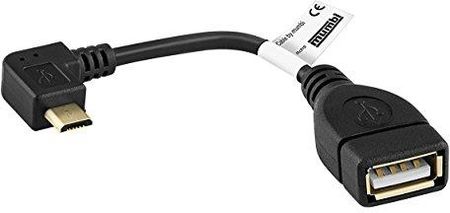 mumbi OTG kabel z adapterem USB (micro-B kabel do transmisji danych kątowy 11 cm)