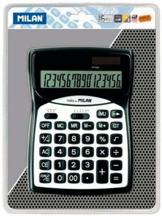 Kalkulator Milan Czarny (18,7x13,5x2,5 Cm)
