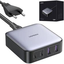 Zdjęcie Ugreen Ładowarka Sieciowa CD327 Nexode 2x USB-C, 2x USB-A GaN, 65W Szary - Złotów