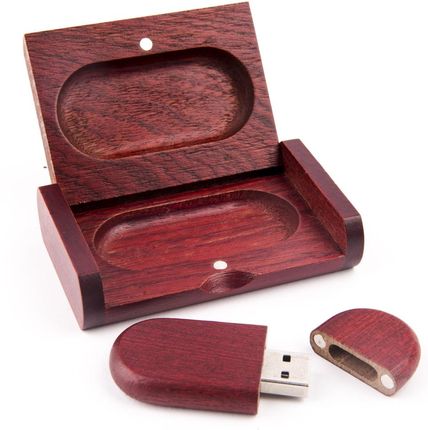 Memorabbit Drewniany Wiśnia 2 GB Box Grawer