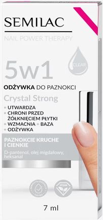 Semilac Odżywka Do Paznokci Nail Power Therapy 5W1 Crystal Strong 7Ml