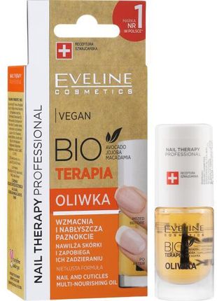 Eveline Cosmetics Olejek Do Skórek I Paznokci Nail Therapy Professional Vegan Bioterapia Olive 5Ml