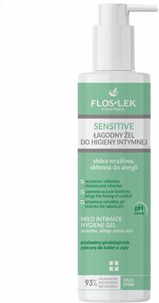 Floslek Sensitive Łagodny Żel Do Higieny Intymnej Do Skóry Wrażliwej 225 ml