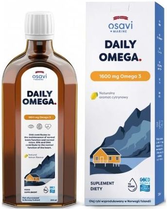 Osavi Daily Omega 1600 mg Omega 3 cytryna 250 ml