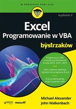 Zdjęcie Excel. Programowanie w VBA dla bystrzaków wyd. 5 - Ustroń