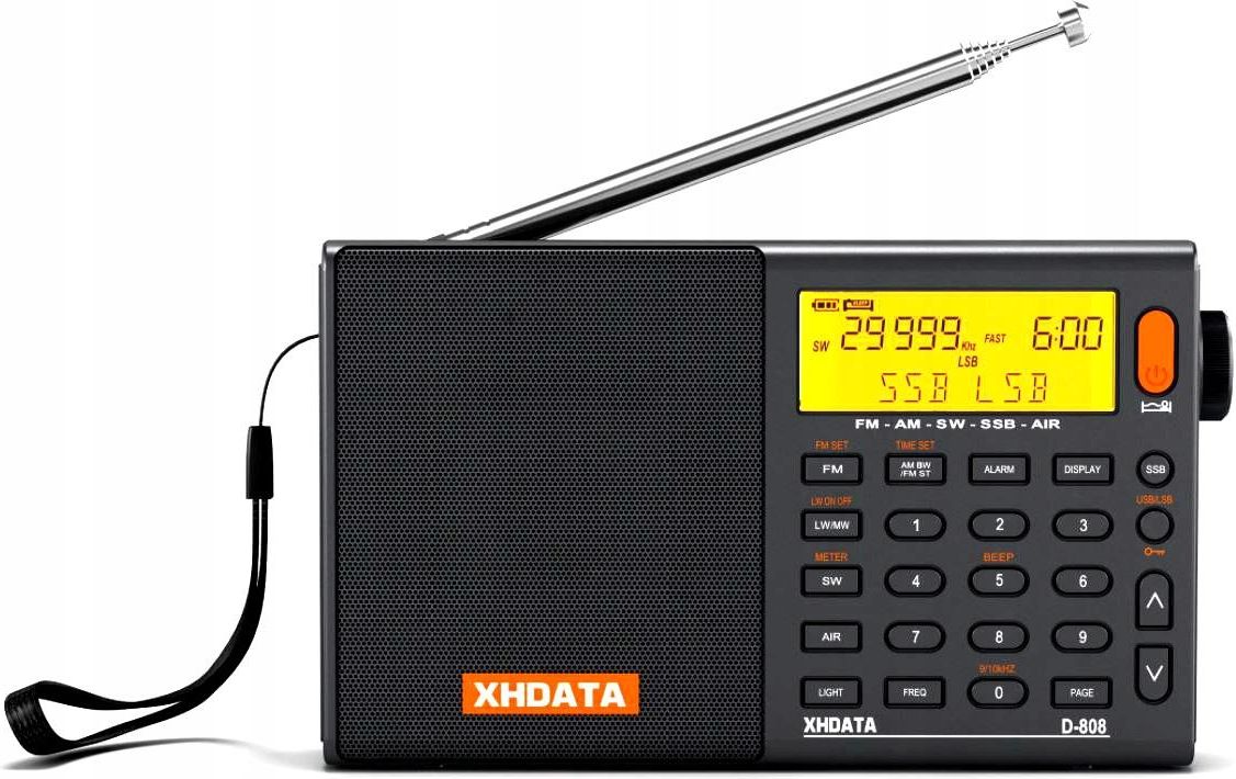 Xhdata D808 Odbiornik Globalny Z Ssb Kf Ukf Air Opinie i ceny na